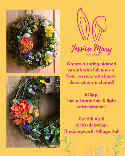 Planted springtime wreath Workshop