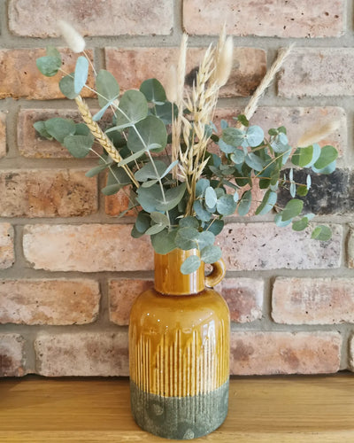 Mustard Dried Vase