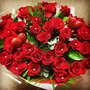‘Freedom’ Red Rose Hand Tied