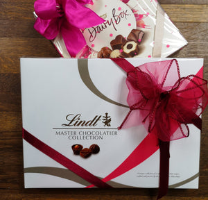 Gift wrapped chocolates, Mother's day