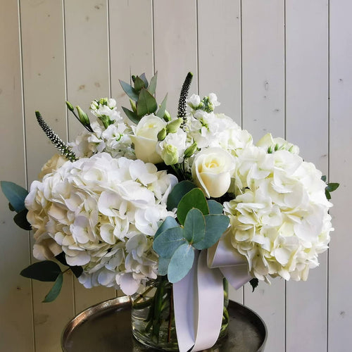 Fresh Whites Vase, Valentine's